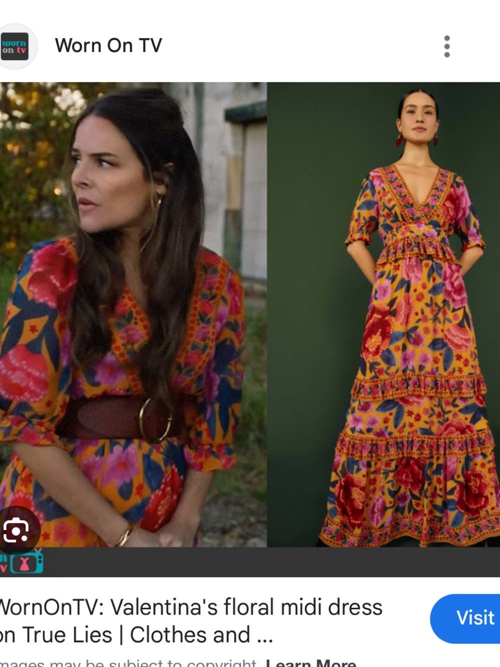 FARM Rio Ruffled Floral Print Georgette Maxi Dress Marigold XL NWOT - Picture 4 of 16